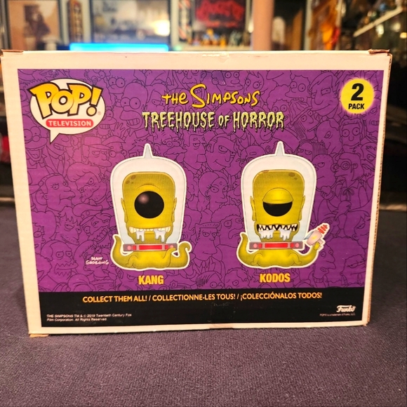 The Simpsons Treehouse of Horror Kang and Kodos Glow in the Dark Funko Pop - Picture 2 of 2